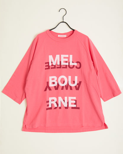 RAGLAN SLEEVE GARMENT DYED “MEL BOU RNE” AH405-0904