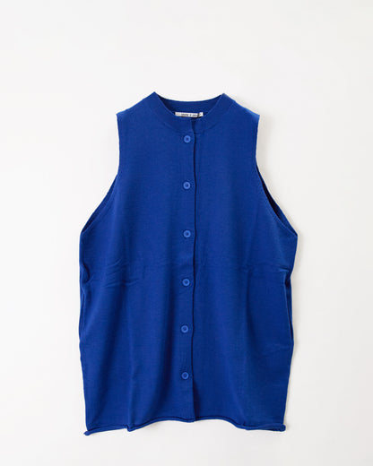 LILOU+LILY HIGHT GAUGE KNIT LONG VEST 2405YO-0919