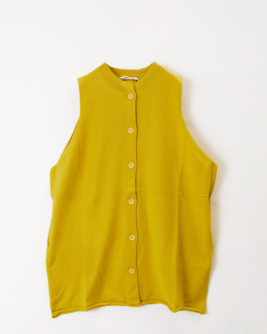 LILOU+LILY HIGHT GAUGE KNIT LONG VEST 2405YO-0919