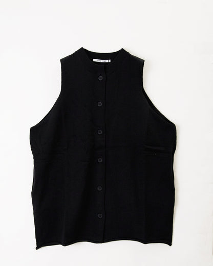 LILOU+LILY HIGHT GAUGE KNIT LONG VEST 2405YO-0919