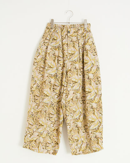 LILOU+LILY LIBERTY FLOWER PRINT WIDE COCOON PANTS 2505YJ-0913