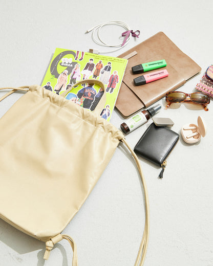 A VIEW FROM HERE KNAPSACK LEATHER BAG G#3