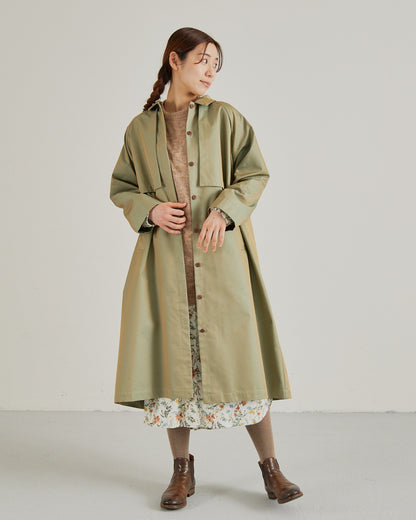 LILOU+LILY IRIDESCENT CABADINE TRENCH COAT 2505YJ-0923