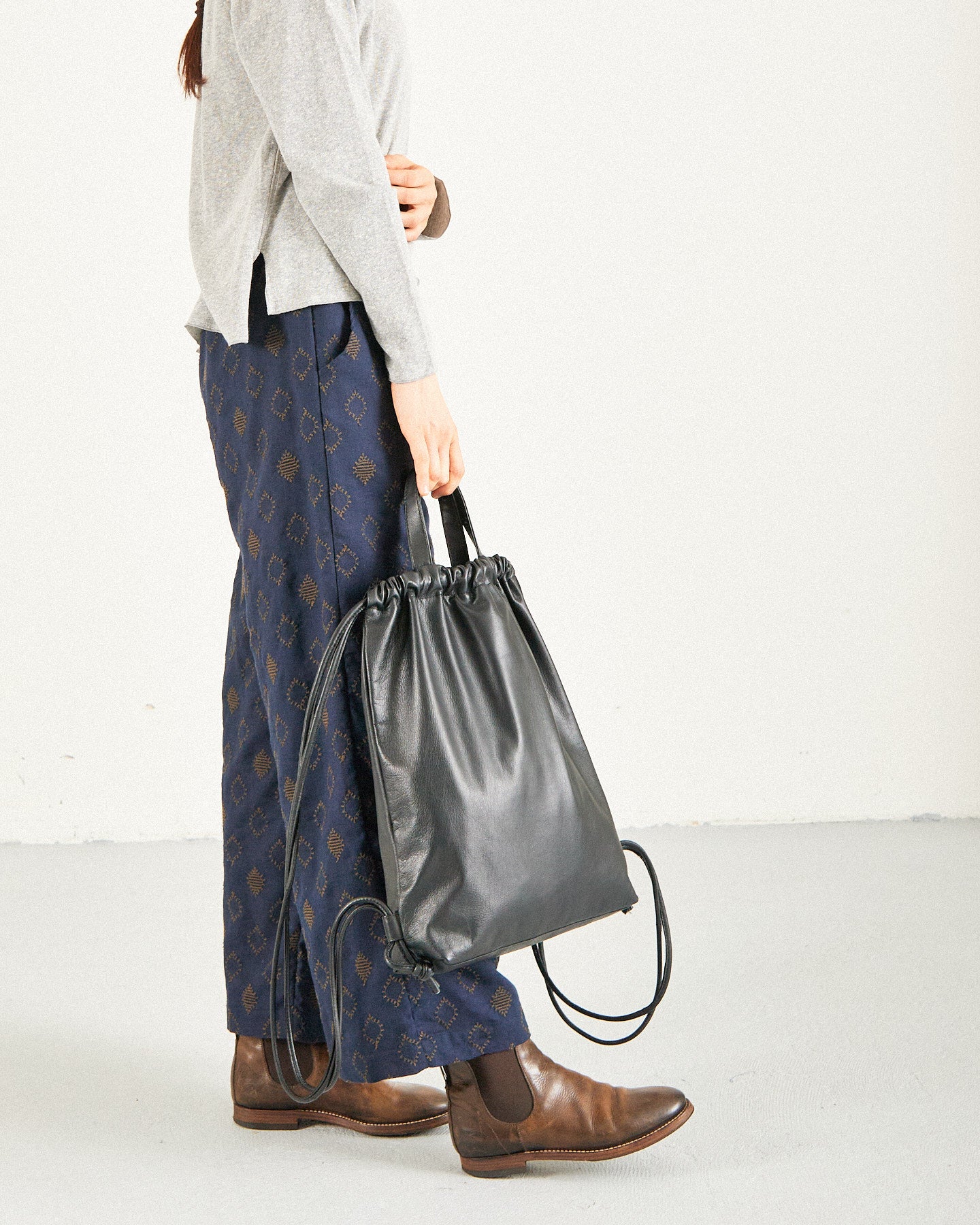 A VIEW FROM HERE KNAPSACK LEATHER BAG G#3