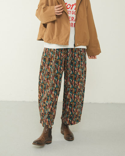 LILOU+LILY LIBERTY FLOWER PRINT WIDE COCOON PANTS 2505YJ-0913