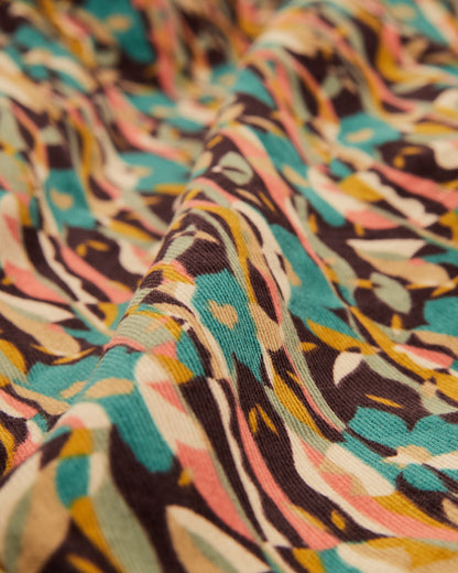 LILOU+LILY LIBERTY FLOWER PRINT WIDE COCOON PANTS 2505YJ-0913