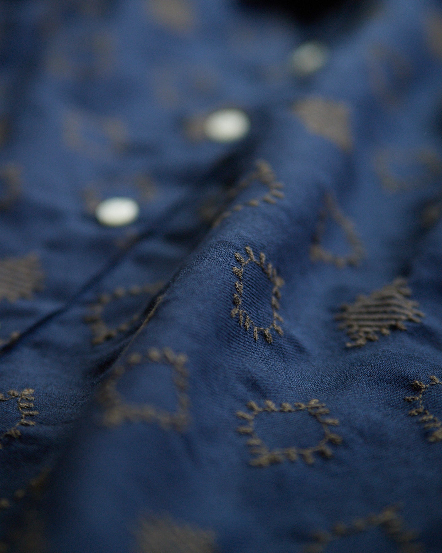 LILOU+LILY COTTON WOOL EMBROIDERY WIDE BLOUSES 2505YJ-1006