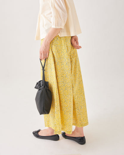 BLOCK PRINT WIDE PANTS 2409SJ-0305 / LILOU&LILY ﾘﾙｱﾝﾄﾞﾘﾘｰ