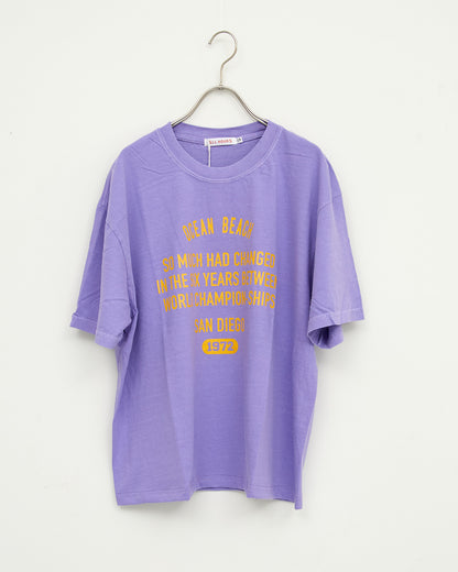 ALL HOURS 6.1OZ PIGMENT DYED HALF SLEEVE TEE　AH501-0505