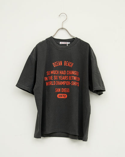 ALL HOURS 6.1OZ PIGMENT DYED HALF SLEEVE TEE　AH501-0505