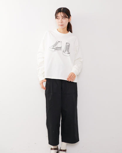 8.1オンス ヘビーコットン長袖Ｔシャツ~SHOES~ AH508-1005 /ALLHOURS ｵｰﾙｱﾜｰｽﾞ