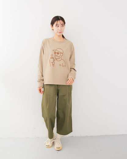 8.1オンスヘビーコットン長袖Ｔシャツ~YURU OJI~ AH508-1006 /ALLHOURS ｵｰﾙｱﾜｰｽﾞ