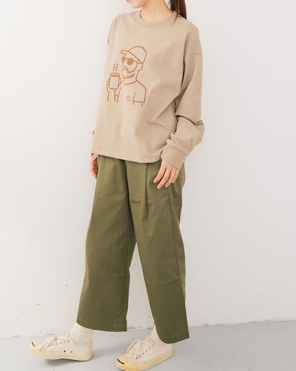 8.1オンスヘビーコットン長袖Ｔシャツ~YURU OJI~ AH508-1006 /ALLHOURS ｵｰﾙｱﾜｰｽﾞ