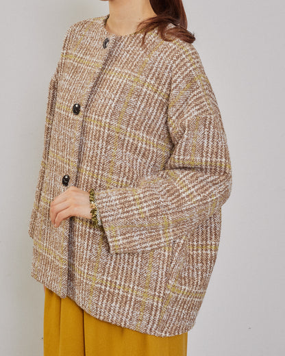 IBLA TWEED CHECK JACKET 2604YJ-0917 / LILOU&LILY ﾘﾙｱﾝﾄﾞﾘﾘｰ