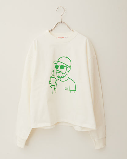 8.1オンスヘビーコットン長袖Ｔシャツ~YURU OJI~ AH508-1006 /ALLHOURS ｵｰﾙｱﾜｰｽﾞ