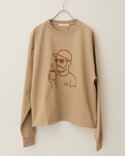 8.1オンスヘビーコットン長袖Ｔシャツ~YURU OJI~ AH508-1006 /ALLHOURS ｵｰﾙｱﾜｰｽﾞ