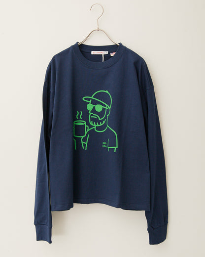 8.1オンスヘビーコットン長袖Ｔシャツ~YURU OJI~ AH508-1006 /ALLHOURS ｵｰﾙｱﾜｰｽﾞ