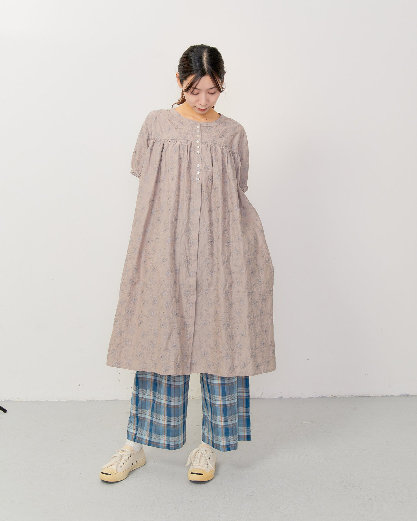 ボタニカル総刺繡チュニック 2601YO-0507 /LILOU&LILY ﾘﾙｱﾝﾄﾞﾘﾘｰ