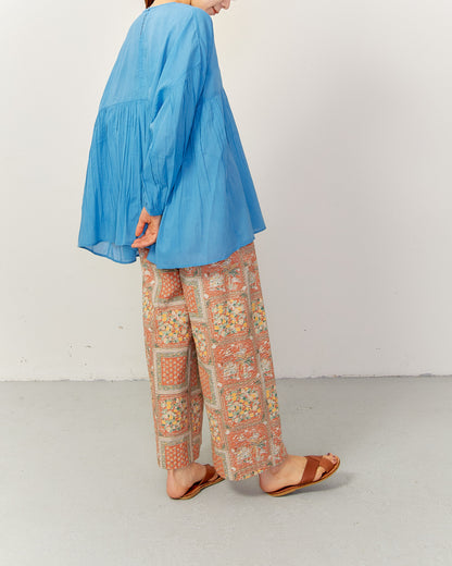 80's Voile WIDE BLOUSES 2601GH-0501 / LILOU&LILY ﾘﾙｱﾝﾄﾞﾘﾘｰ