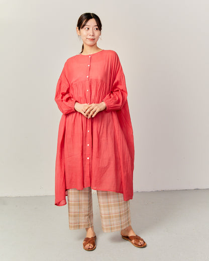 80's Voile WIDE TUNIC ONE-PIECE 2601GH-0502 / LILOU&LILY ﾘﾙｱﾝﾄﾞﾘﾘｰ