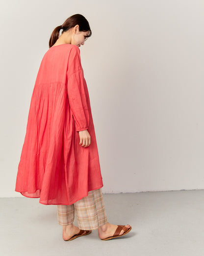 80's Voile WIDE TUNIC ONE-PIECE 2601GH-0502 / LILOU&LILY ﾘﾙｱﾝﾄﾞﾘﾘｰ