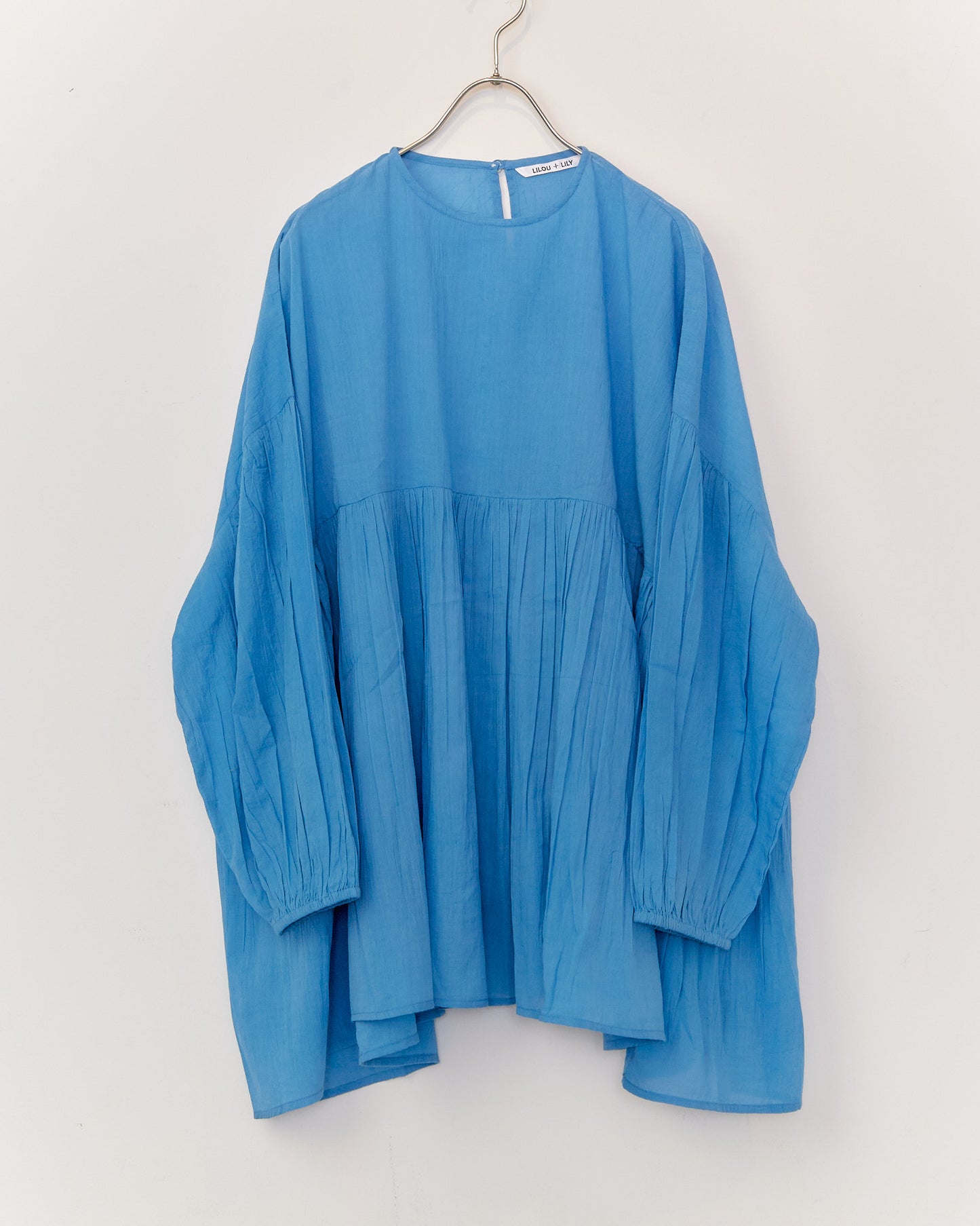 80's Voile WIDE BLOUSES 2601GH-0501 / LILOU&LILY ﾘﾙｱﾝﾄﾞﾘﾘｰ