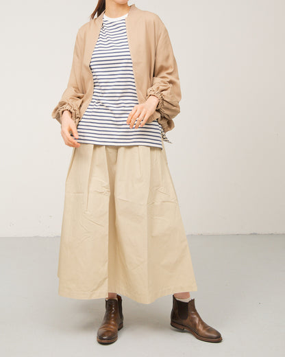 LILOU+LILY30WEATHER GARMENT DYED TUCK&GATHER SKIRT 2508YJ-0115