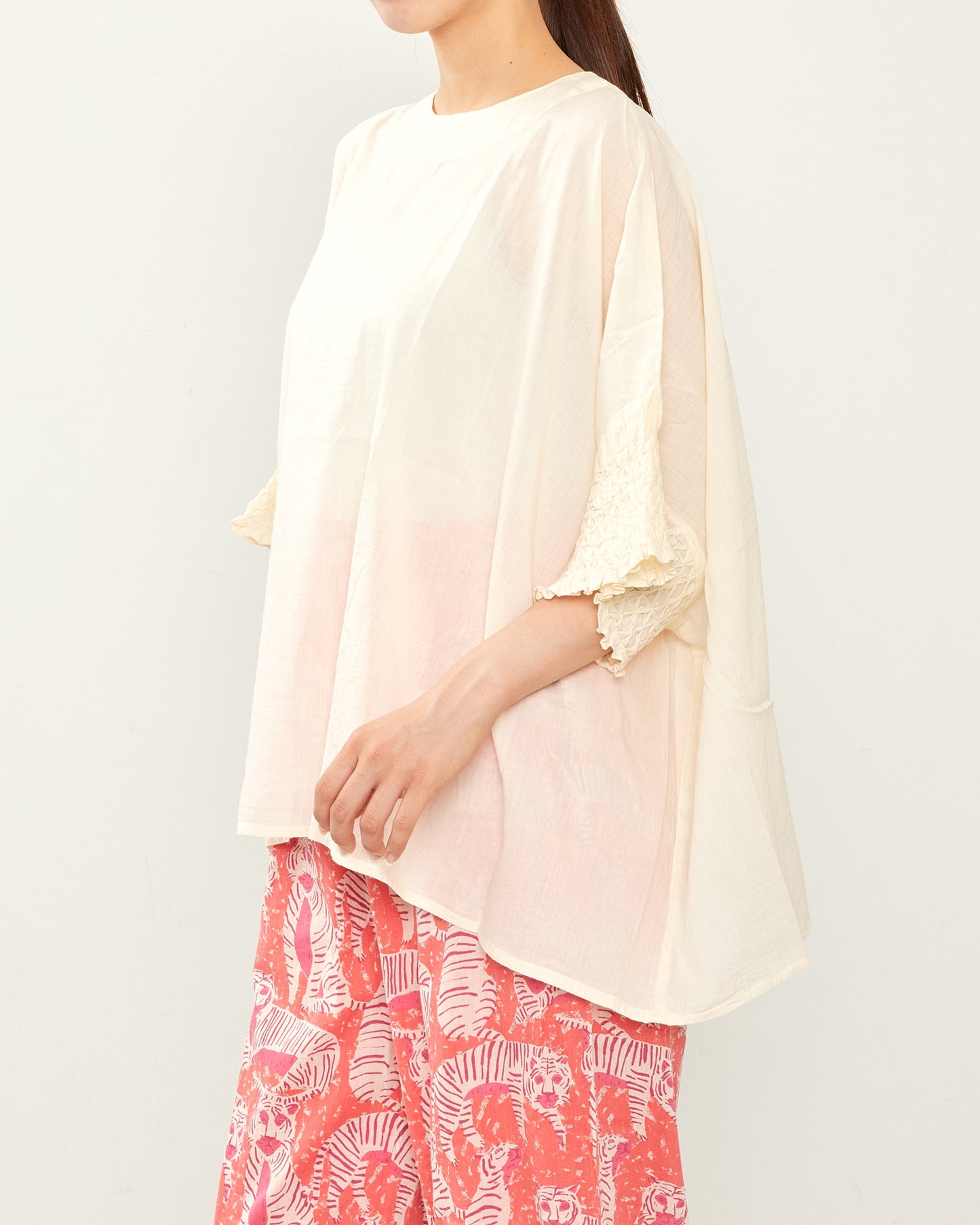Indian Voile Pullover 2602GH-0701/ LILOU&LILY ﾘﾙｱﾝﾄﾞﾘﾘｰ