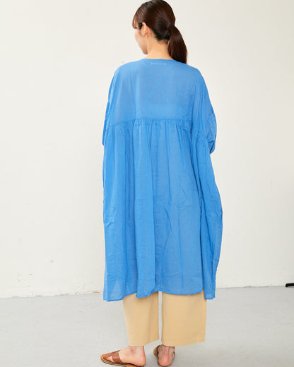 80's Voile WIDE TUNIC ONE-PIECE 2601GH-0502 / LILOU&LILY ﾘﾙｱﾝﾄﾞﾘﾘｰ