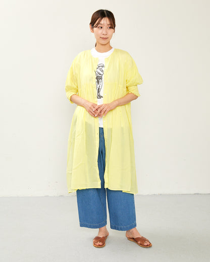 Indian Voile Gather One-Piece Dress 2602GH-0703/ LILOU&LILY ﾘﾙｱﾝﾄﾞﾘﾘｰ
