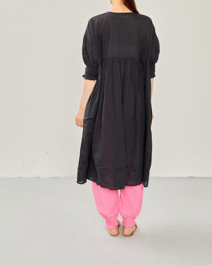 Indian Voile Gather One-Piece Dress 2602GH-0703/ LILOU&LILY ﾘﾙｱﾝﾄﾞﾘﾘｰ