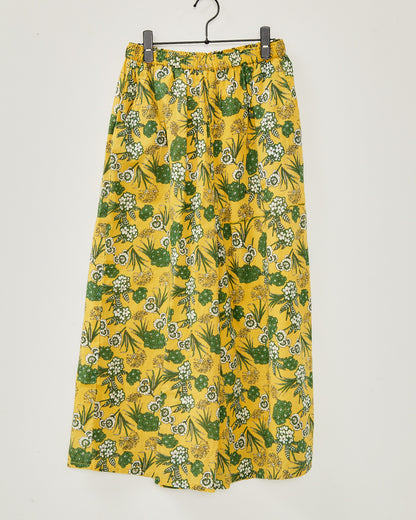 80s Voile Hand-printing Flower Pants 2602GH-0707/ LILOU&LILY ﾘﾙｱﾝﾄﾞﾘﾘｰ