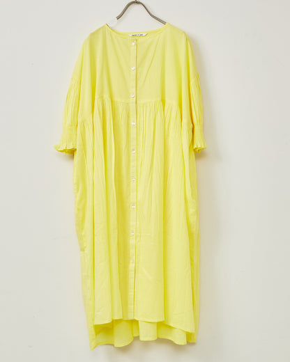 Indian Voile Gather One-Piece Dress 2602GH-0703/ LILOU&LILY ﾘﾙｱﾝﾄﾞﾘﾘｰ