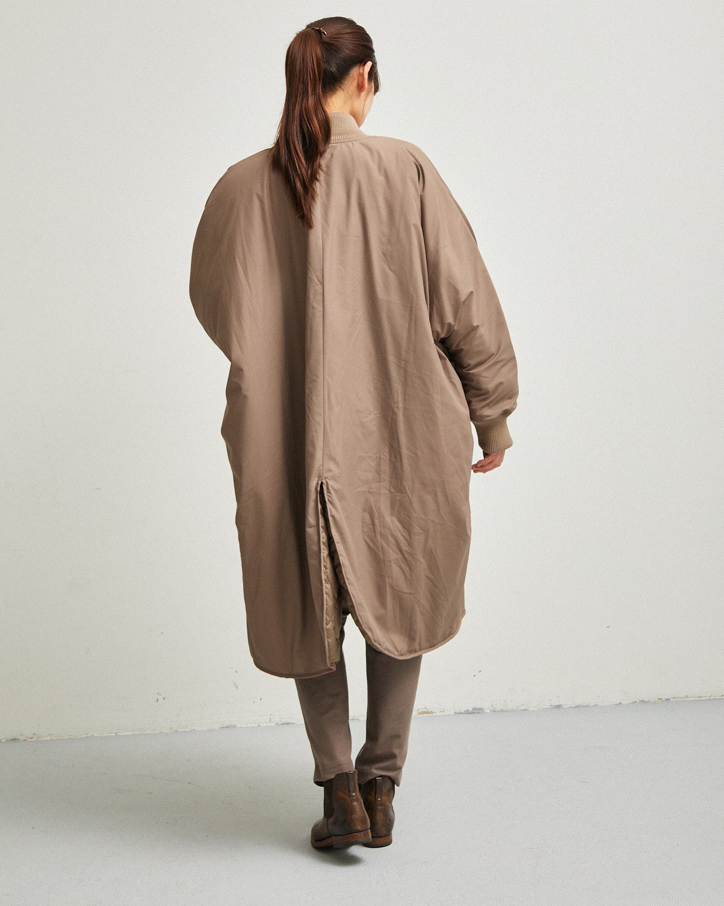 LILOU+LILY QUILTING REVERSIBLE DOLMAN COAT 2507YJ-1116