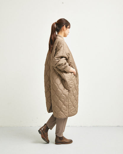 LILOU+LILY QUILTING REVERSIBLE DOLMAN COAT 2507YJ-1116