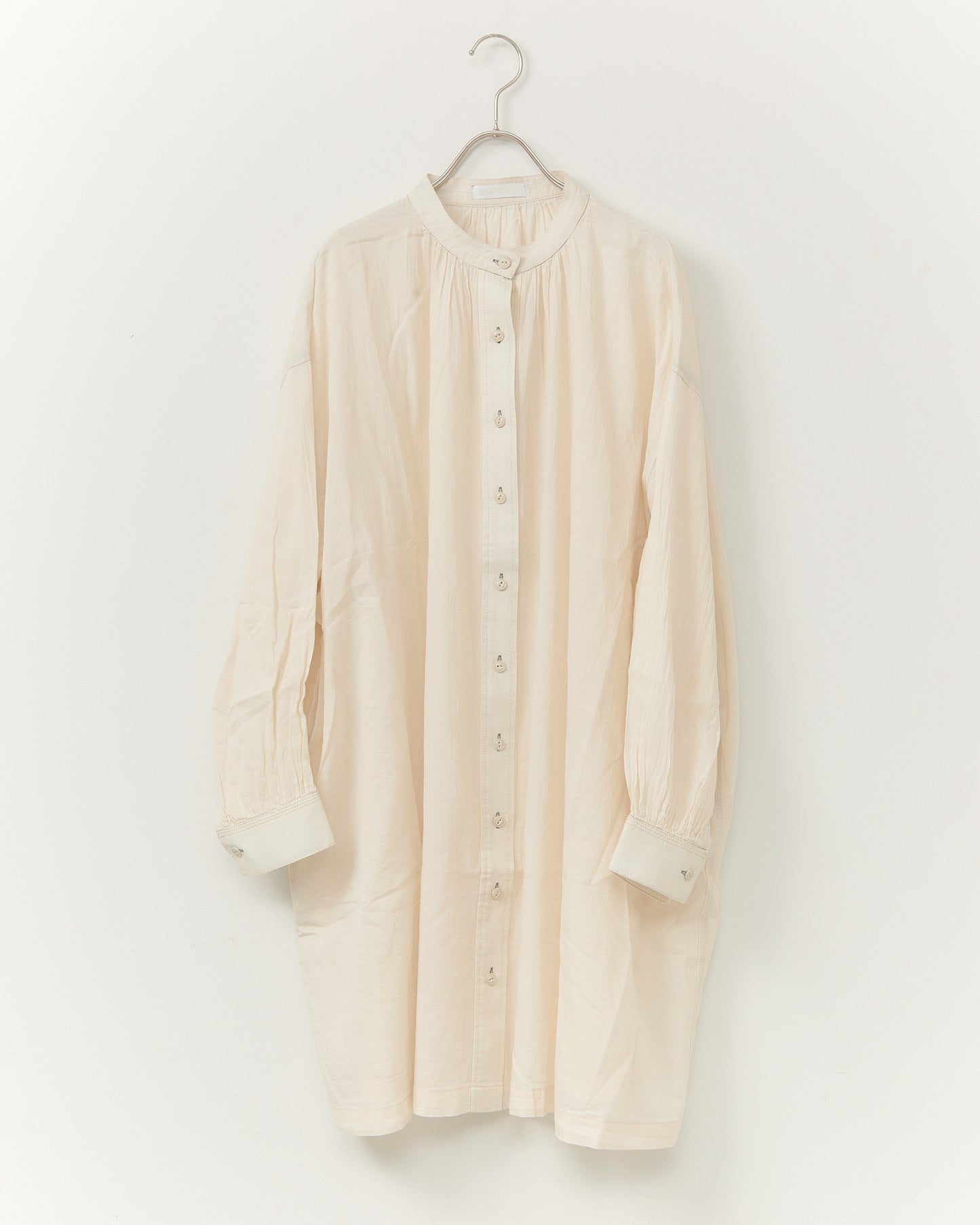 2.5OZ GAUZE DENIM FRENCH WORK ONE-PIECE DRESS AH602-0709 / ALLHOURS ｵｰﾙｱﾜｰｽﾞ