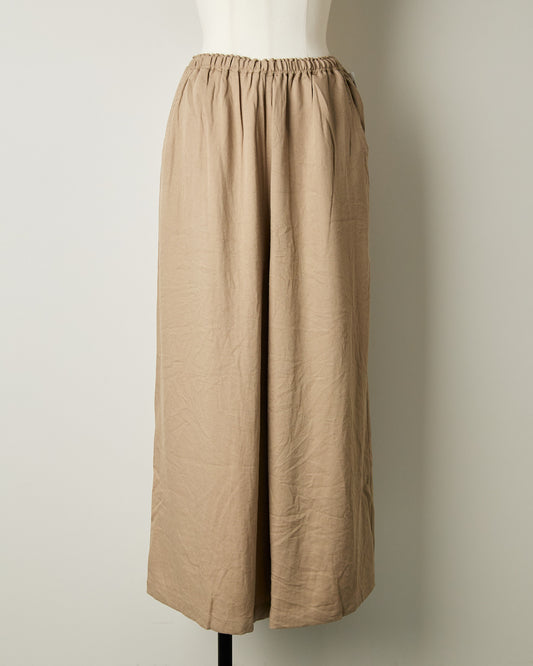 COTTON LINEN WIDE PANTS 260911 / HIBINE