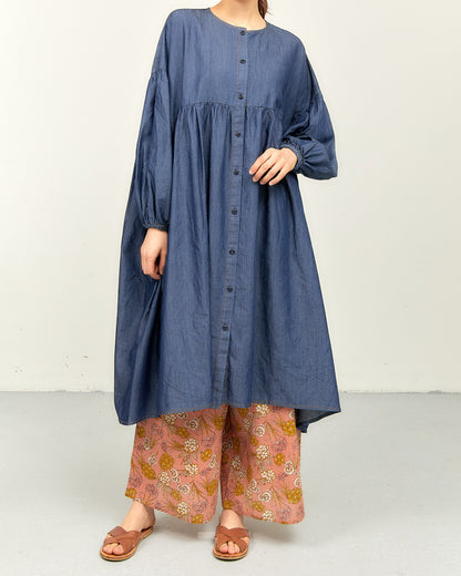 TENCEL DENIM ONE-PIECE DRESS AH602-0711 / ALLHOURS ｵｰﾙｱﾜｰｽ