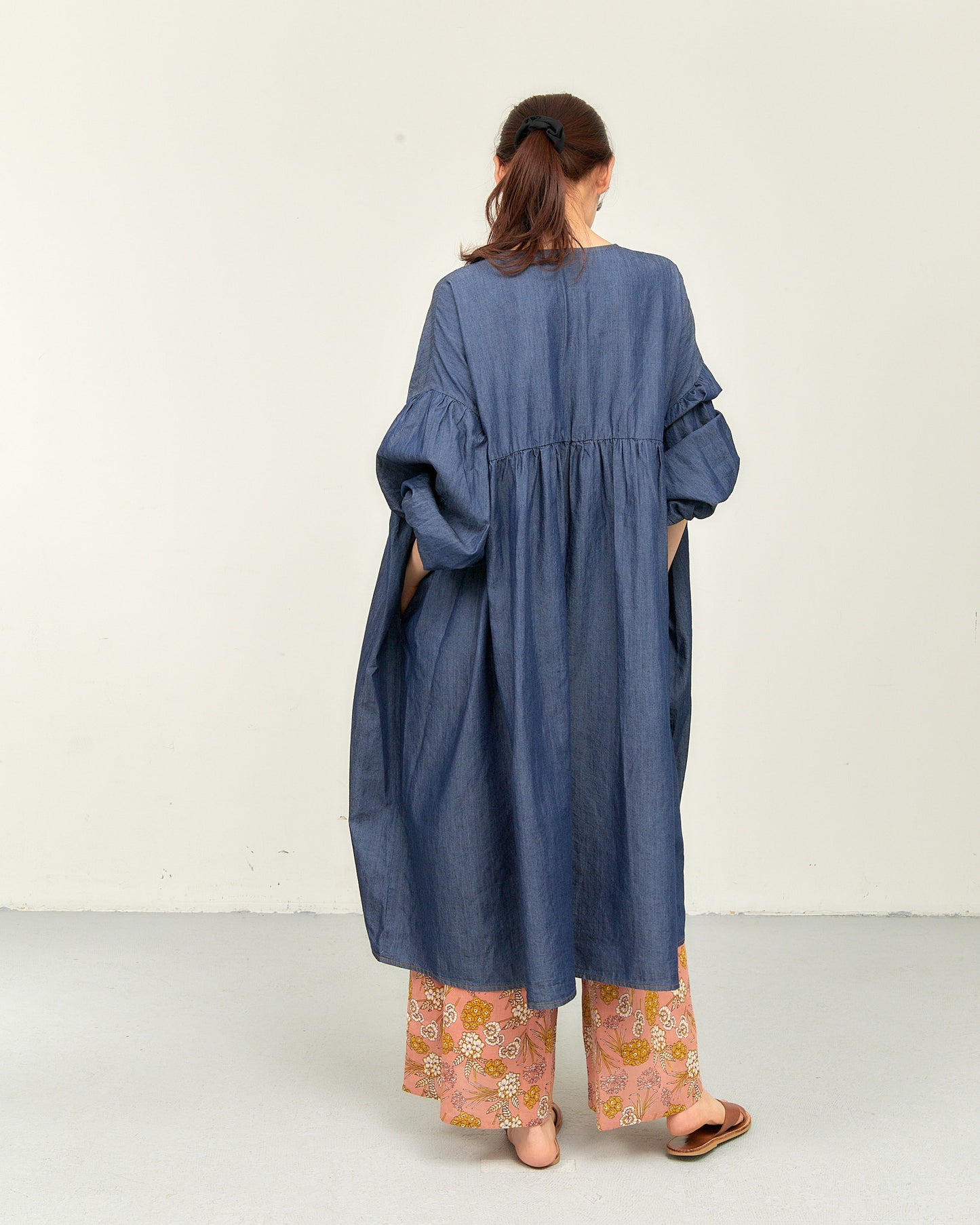 TENCEL DENIM ONE-PIECE DRESS AH602-0711 / ALLHOURS ｵｰﾙｱﾜｰｽ