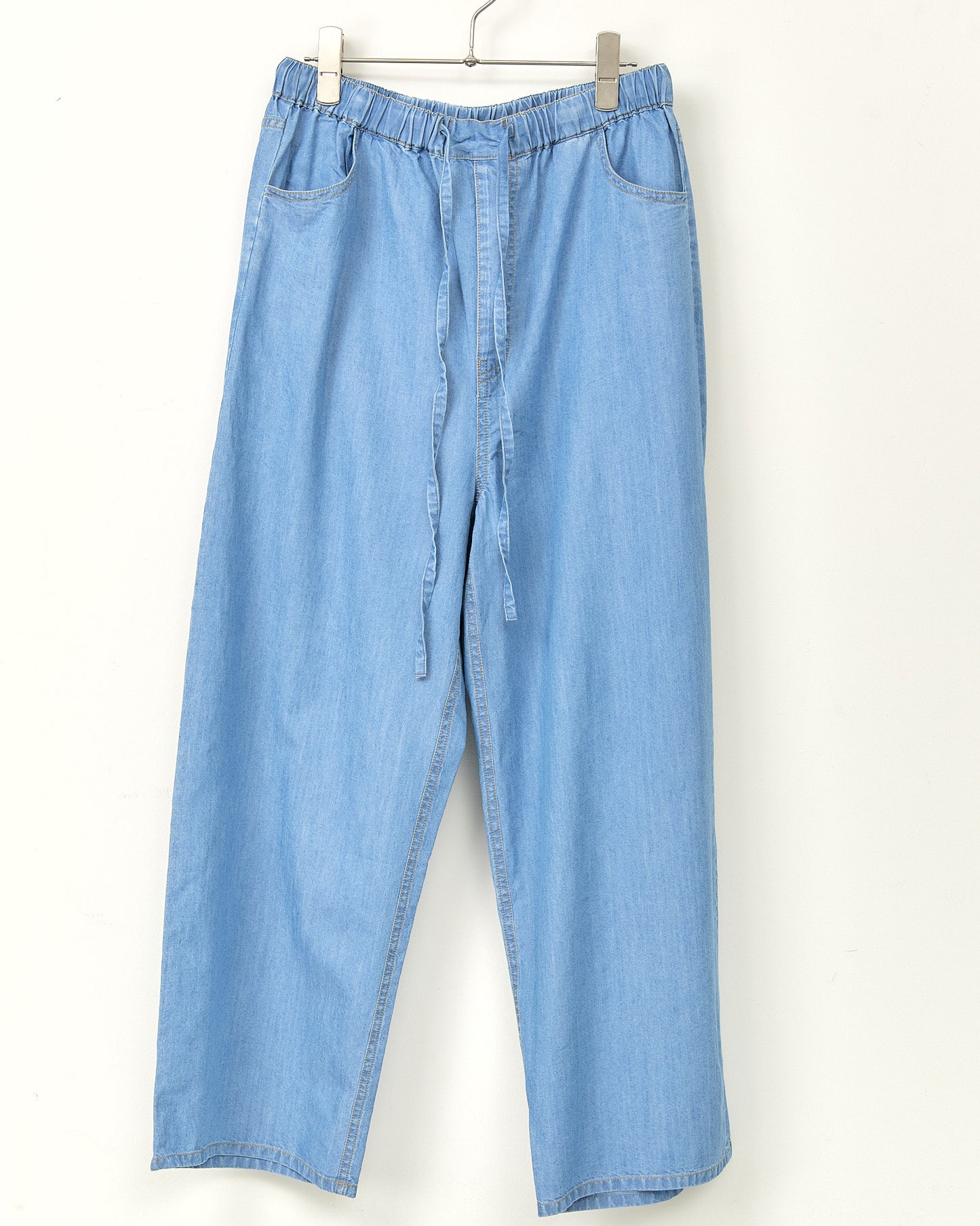 TENCEL DENIM WIDE STRAIGHT PANTS AH602-072 / ALLHOURS ｵｰﾙｱﾜｰｽ