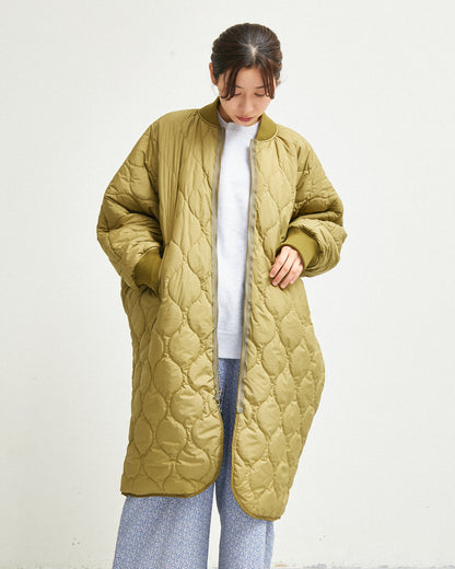 LILOU+LILY QUILTING REVERSIBLE DOLMAN COAT 2507YJ-1116
