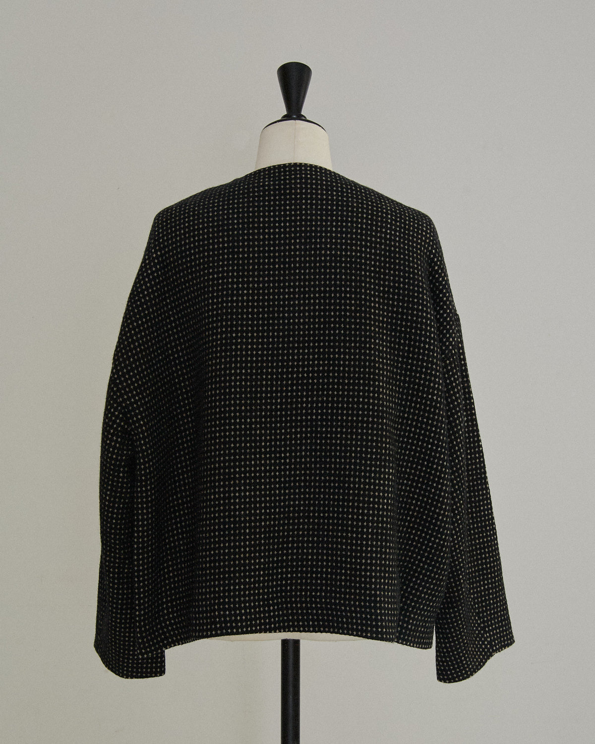 RECYCLE WOOL TWEED PIN DOT JACKET 2604YJ-0914 / LILOU&LILY ﾘﾙｱﾝﾄﾞﾘﾘｰ