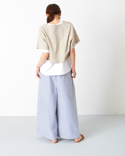 LILOU+LILY 40/20 MINI SWEAT FRENCH SLEEVE CARDIGAN 2501TS-0521