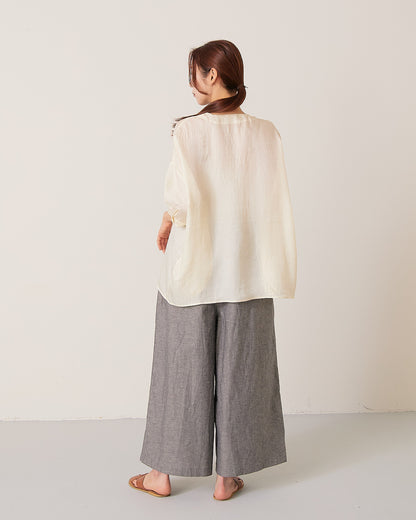 LILOU+LILY ACETATE FRENCH TWILL VINTAGE FINISH SKIPPER SHIRTS 2501FP-0505