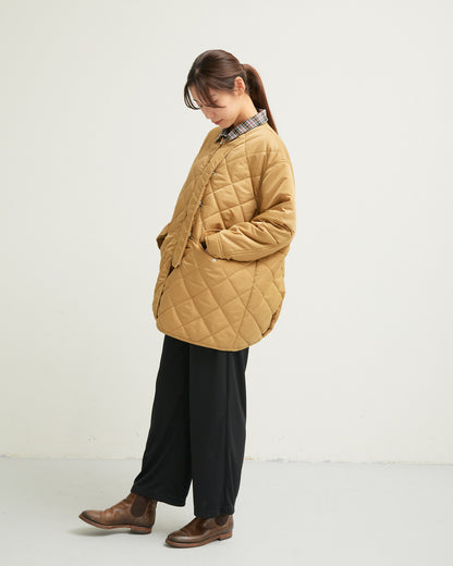 LILOU+LILY DIAMOND QUILT COAT 2405YJ-1030