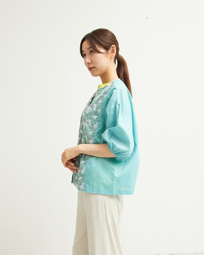 LILOU+LILY 60LAWN BOTANICAL EMBROIDERY BLOUSES 2501FP-0514