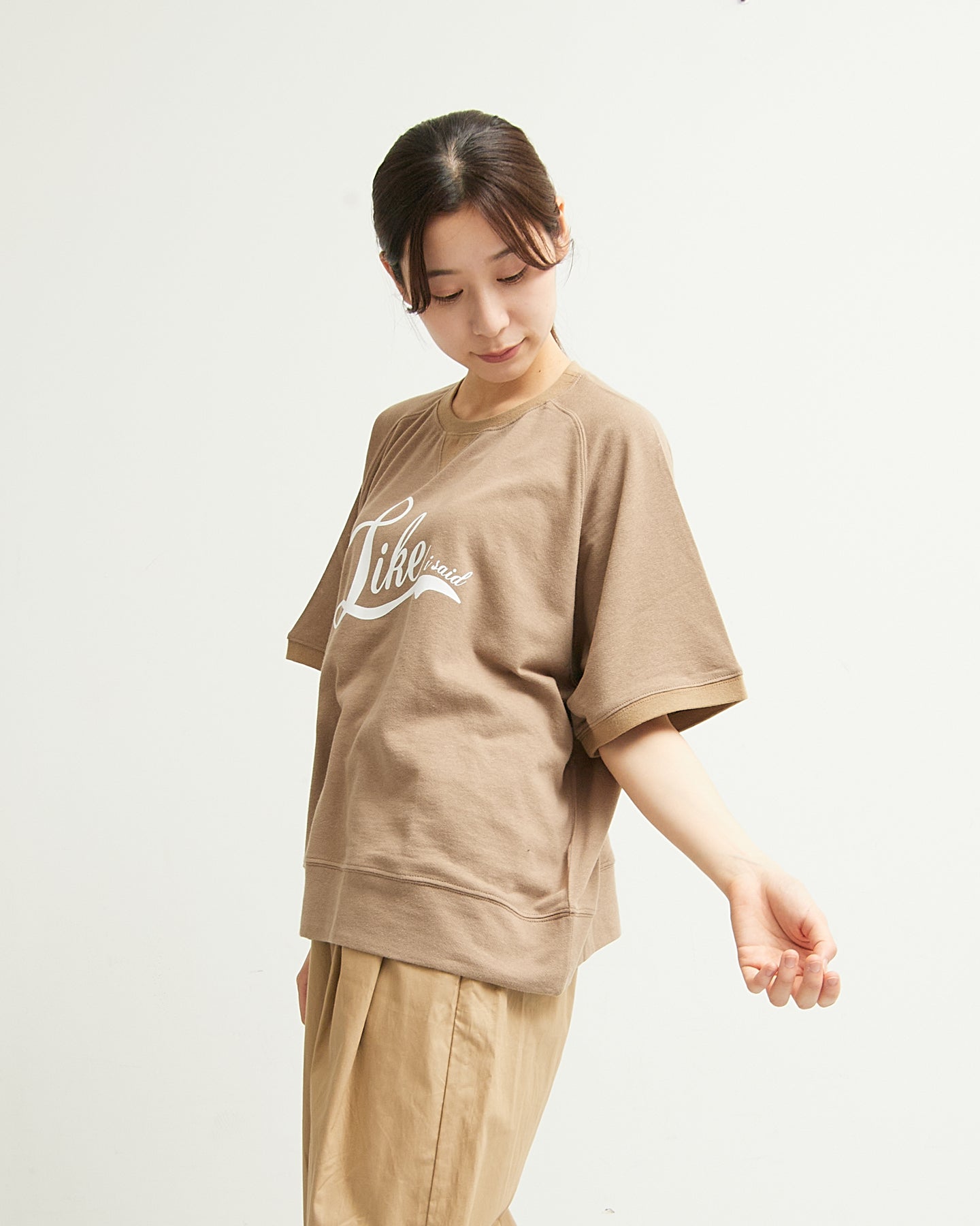 ALL HOURS FREEDOM SLEEVE MINI SWEAT HALF SLEEVE~Like~AH501-0511