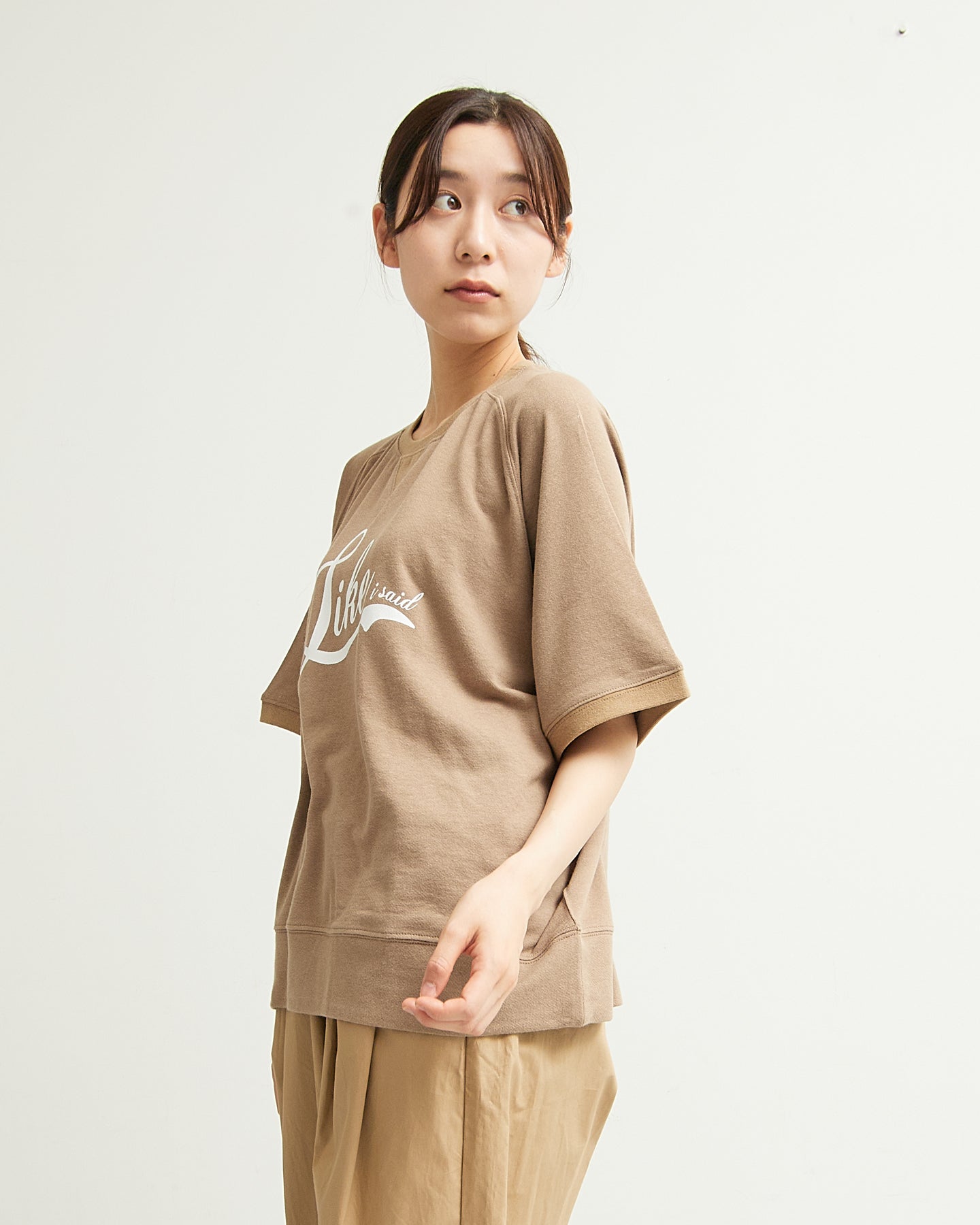 ALL HOURS FREEDOM SLEEVE MINI SWEAT HALF SLEEVE~Like~AH501-0511