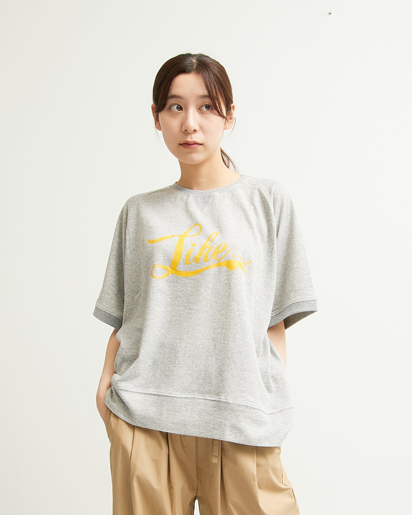 ALL HOURS FREEDOM SLEEVE MINI SWEAT HALF SLEEVE~Like~AH501-0511