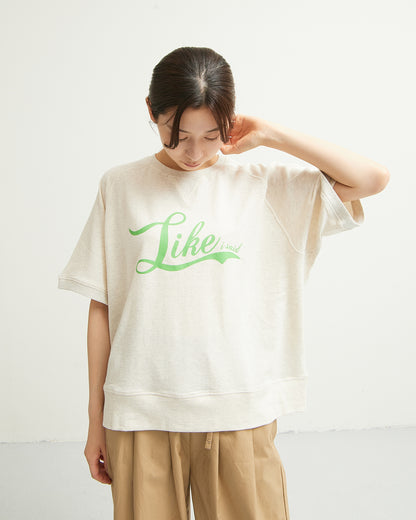 ALL HOURS FREEDOM SLEEVE MINI SWEAT HALF SLEEVE~Like~AH501-0511